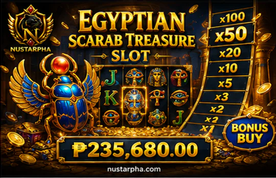 nustarph casino Slot screen showing reels, symbols and feature choices